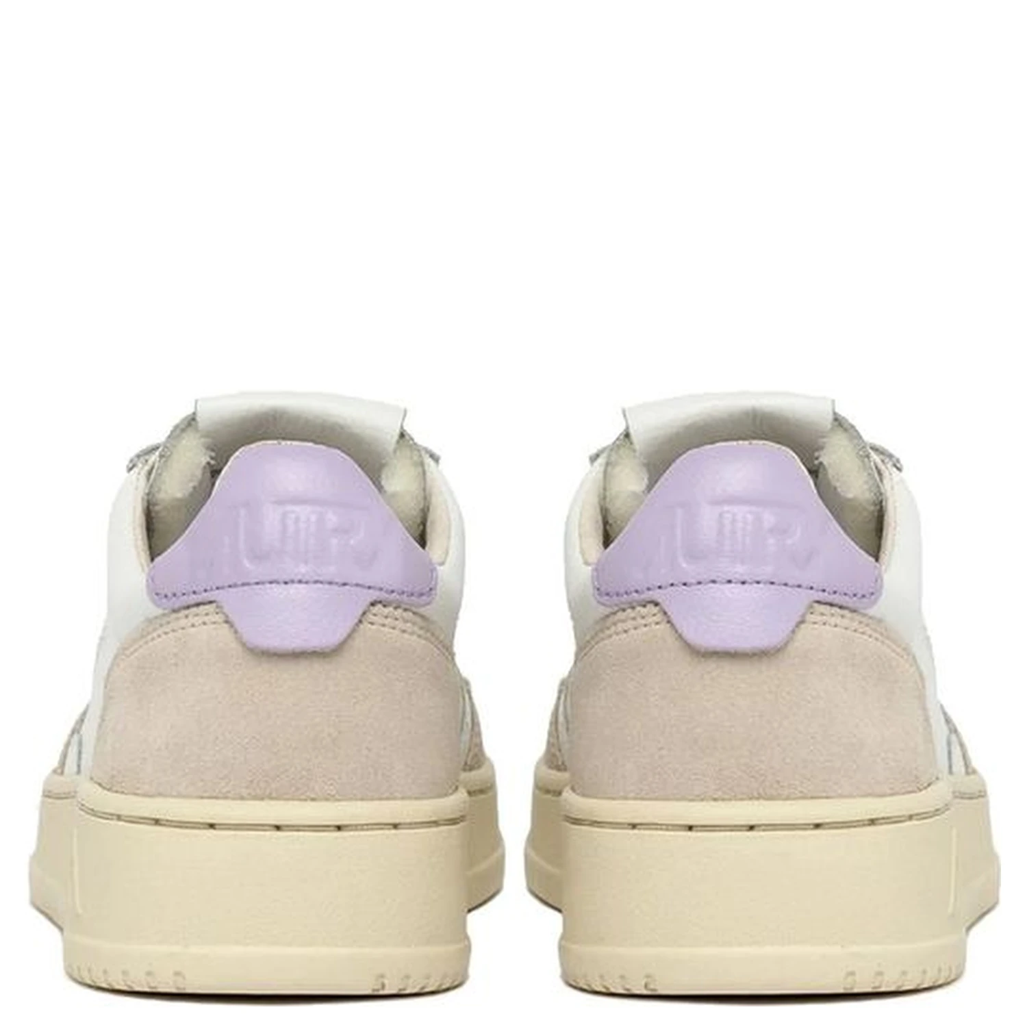 White Leather Low Top Sneakers