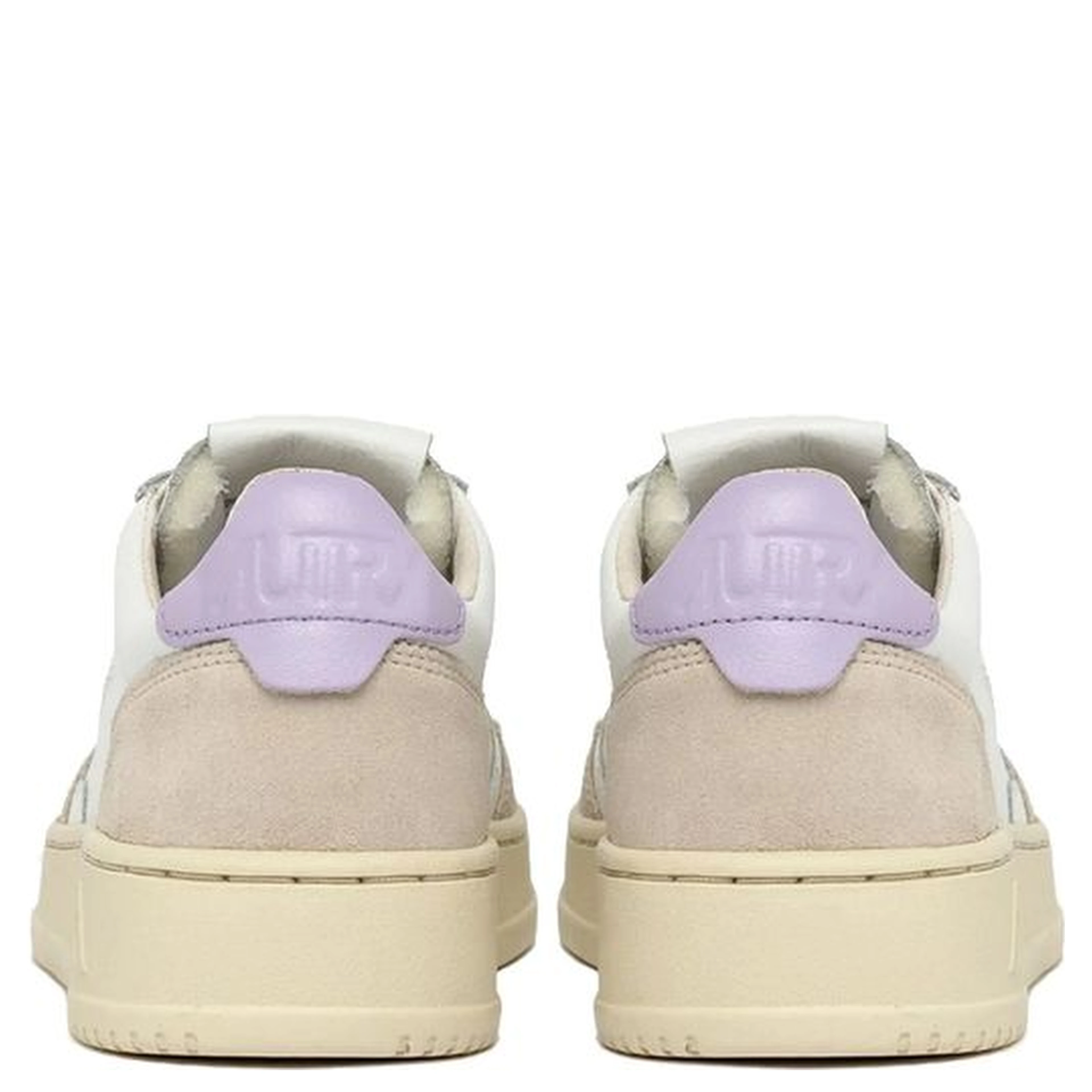 White Leather Low Top Sneakers