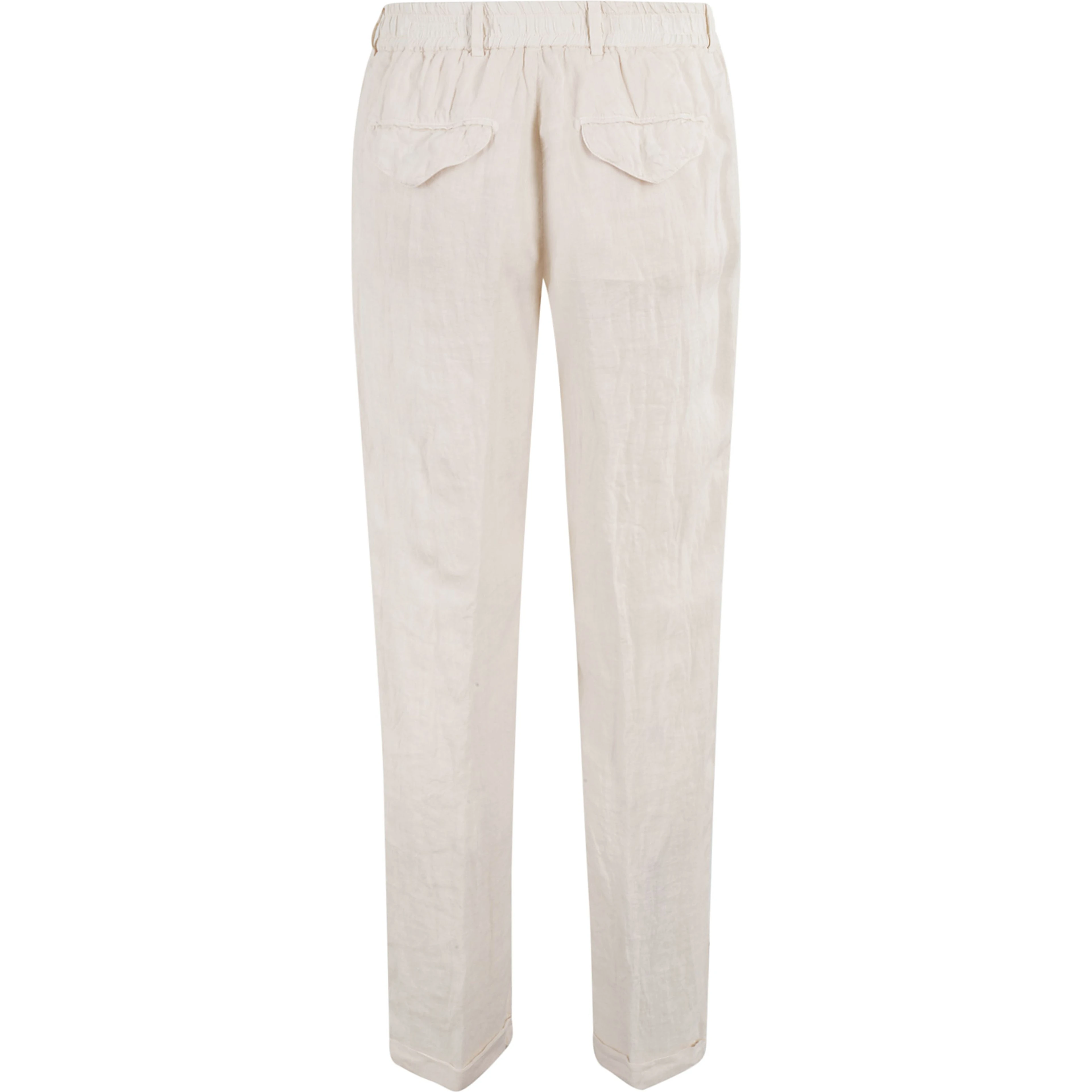 PANTA LACCIO LINO ELASTICO IN VITA