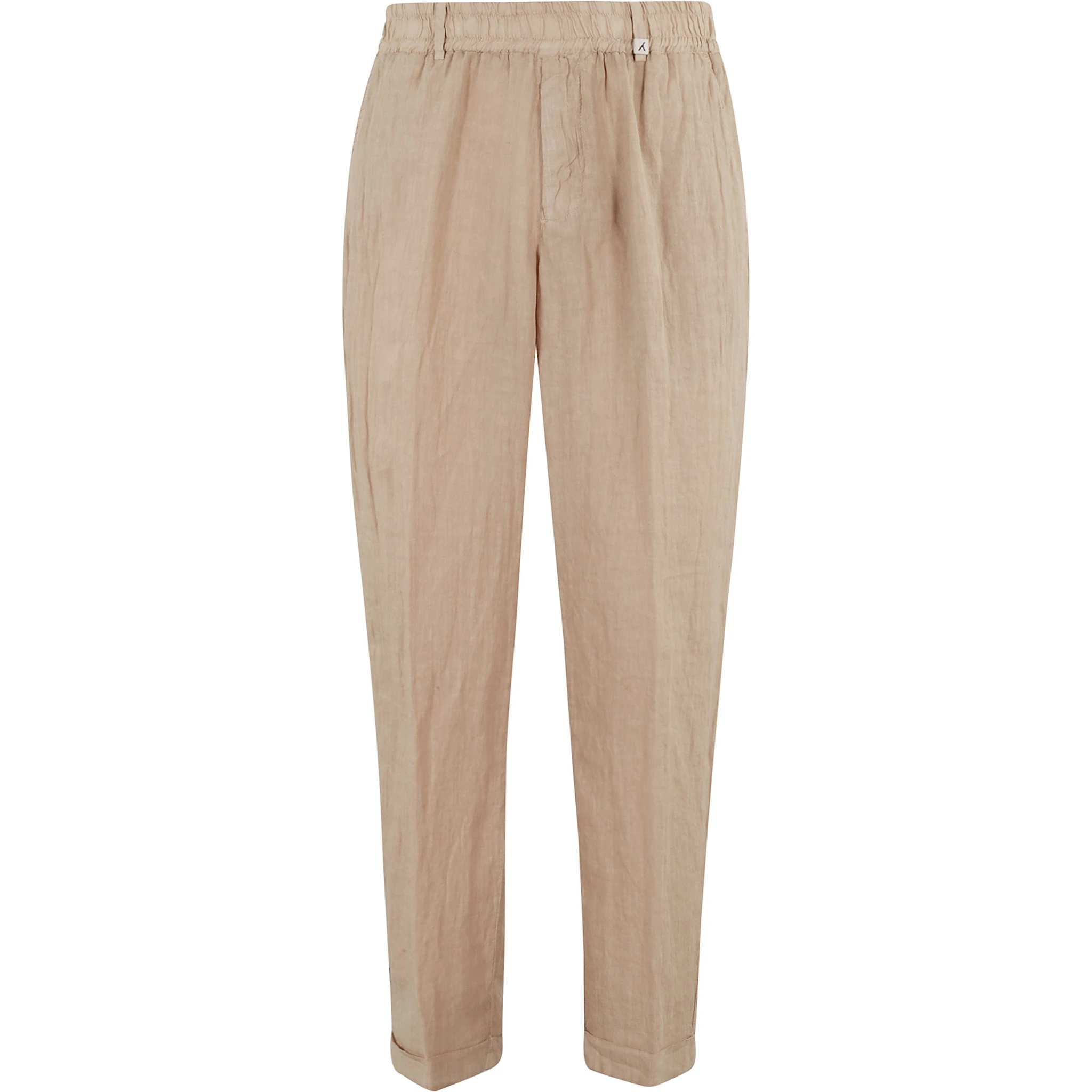 PANTA LACCIO LINO ELASTICO IN VITA