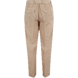 PANTA LACCIO LINO ELASTICO IN VITA