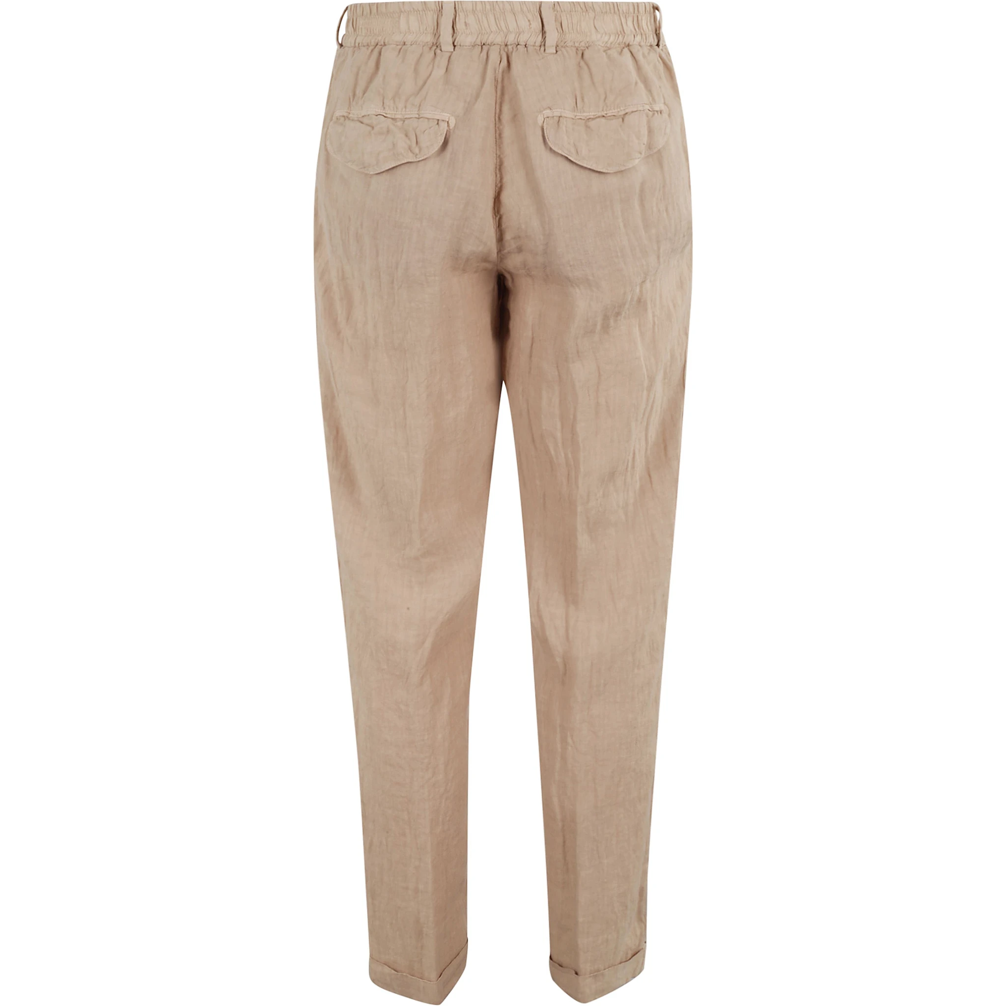 PANTA LACCIO LINO ELASTICO IN VITA