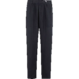 PANTA LACCIO LINO ELASTICO IN VITA