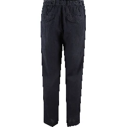 PANTA LACCIO LINO ELASTICO IN VITA