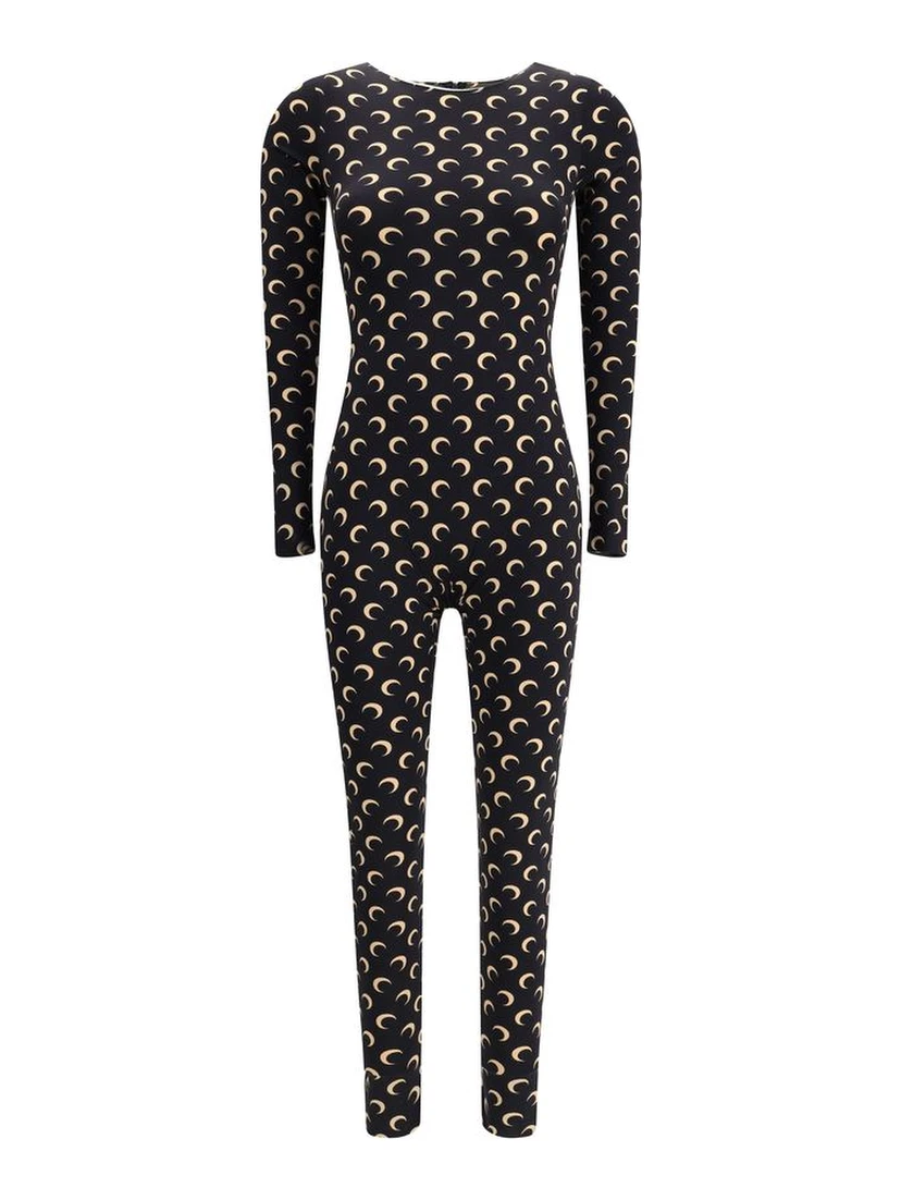 Brown Polyamide Jumpsuit