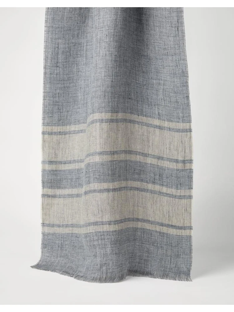 Bicolor Linen Scarf