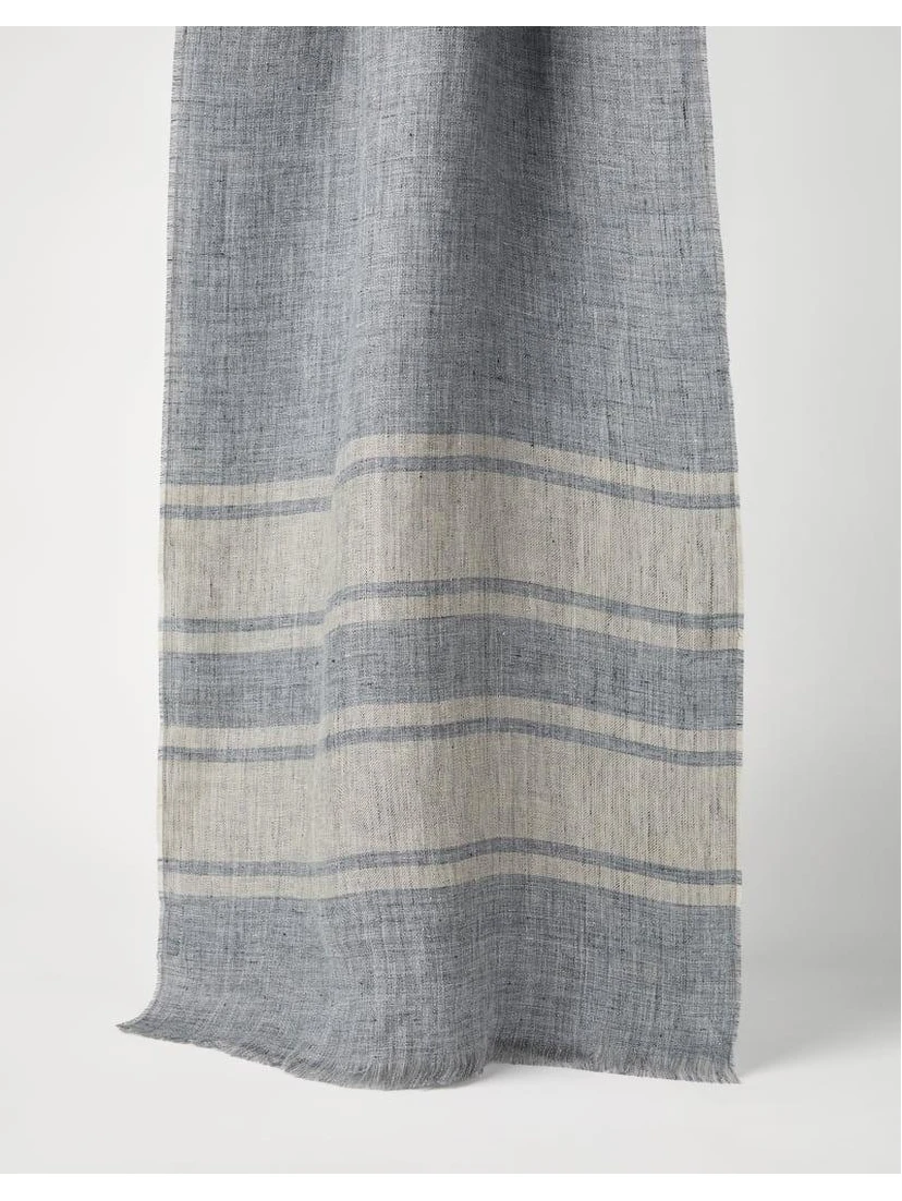 Bicolor Linen Scarf