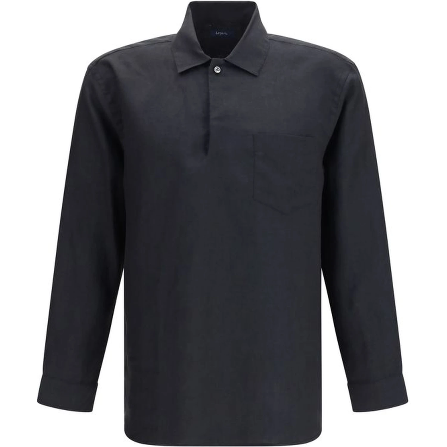 Black Linen Dress Shirt