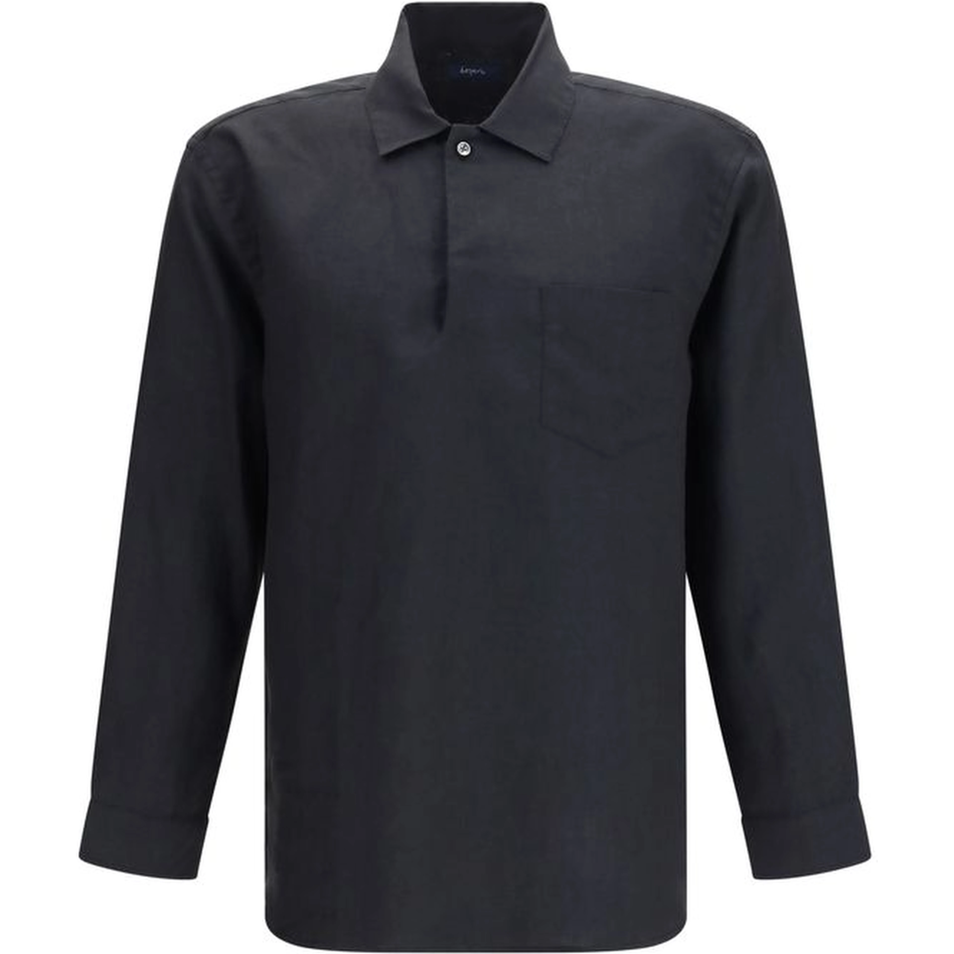 Black Linen Dress Shirt