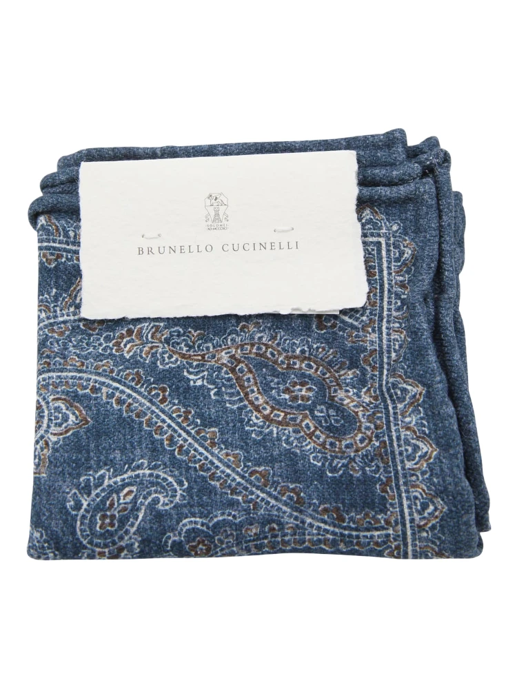 Blue Silk Pocket Square