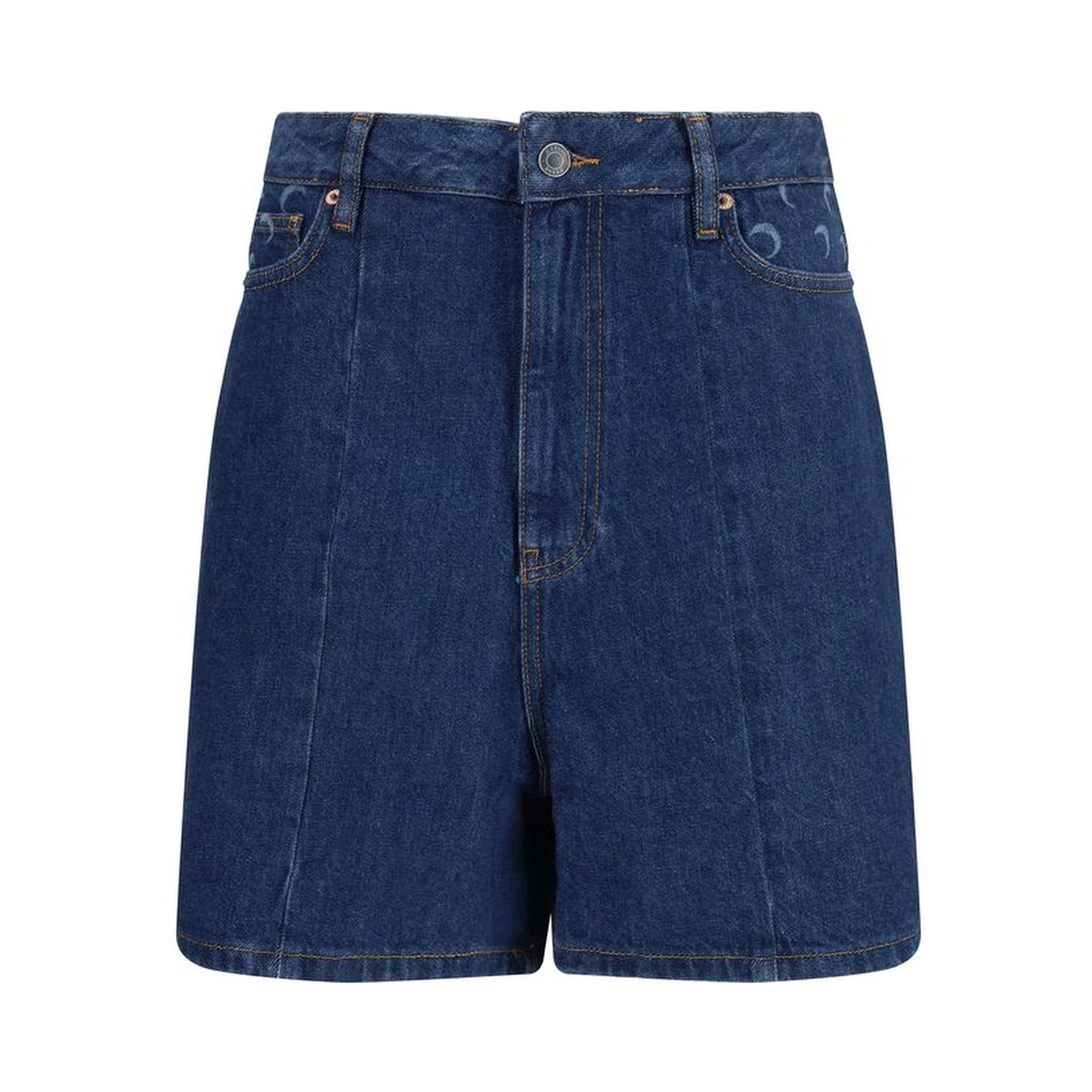 Blue Cotton Bermuda Shorts