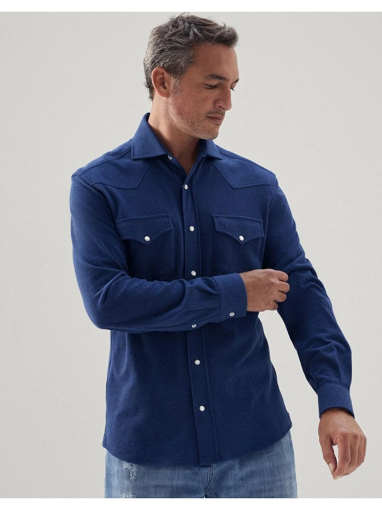 Blue Cotton Shirt