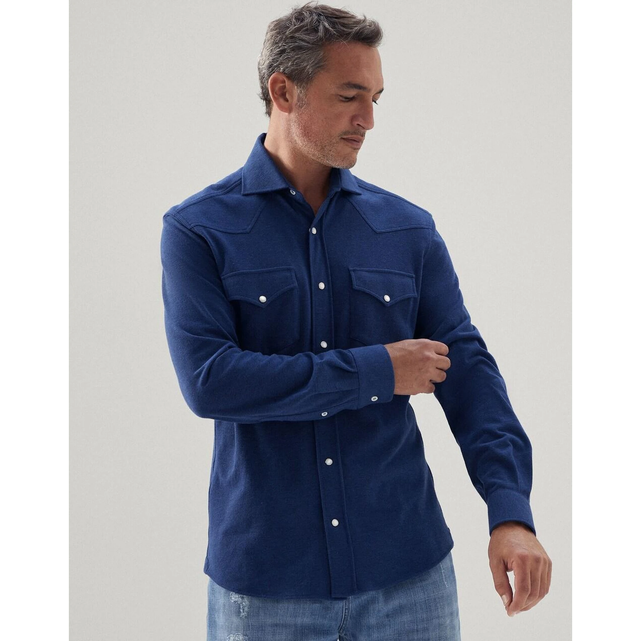 Blue Cotton Shirt
