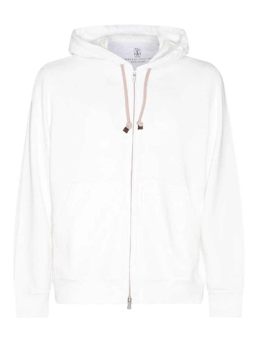 White Cotton Sweatshirt