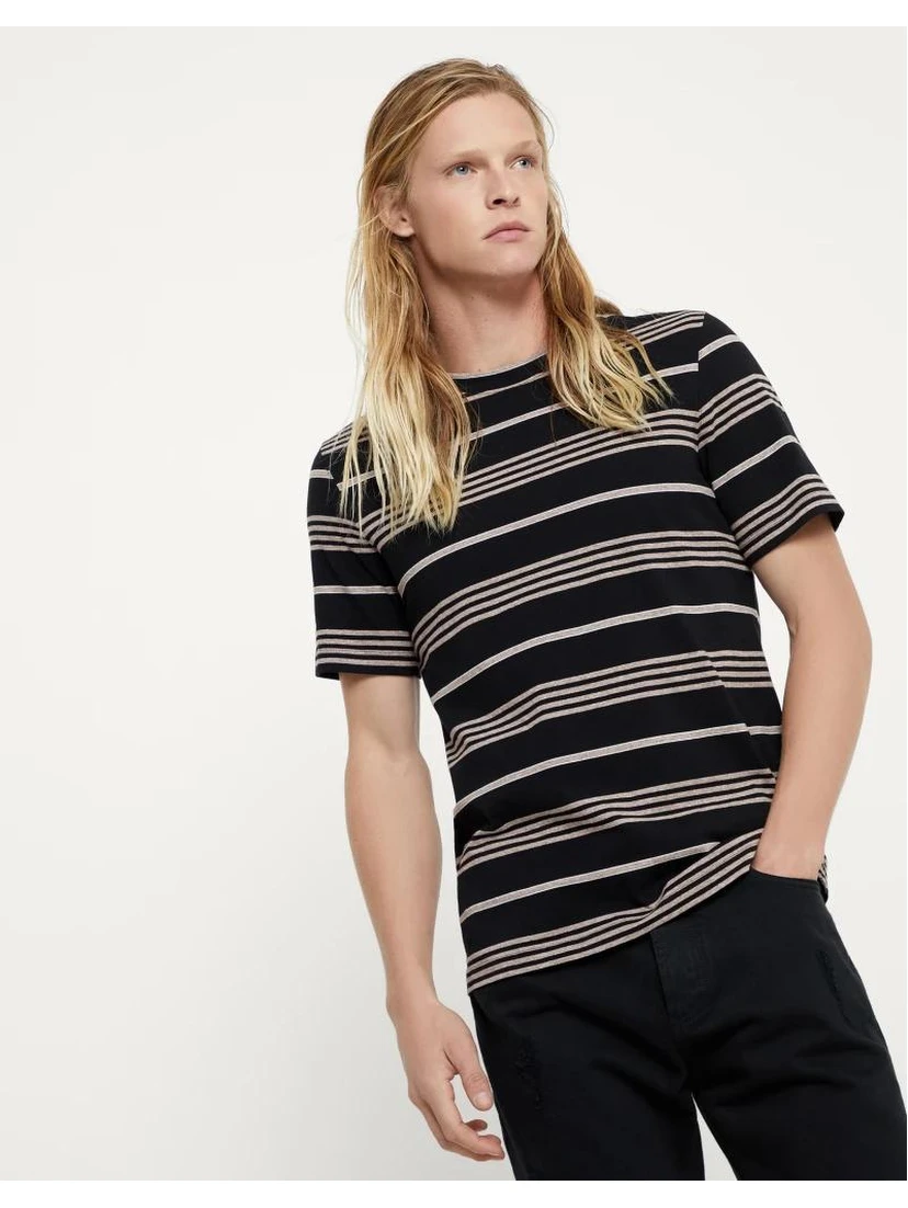 Bicolor Cotton T-Shirt