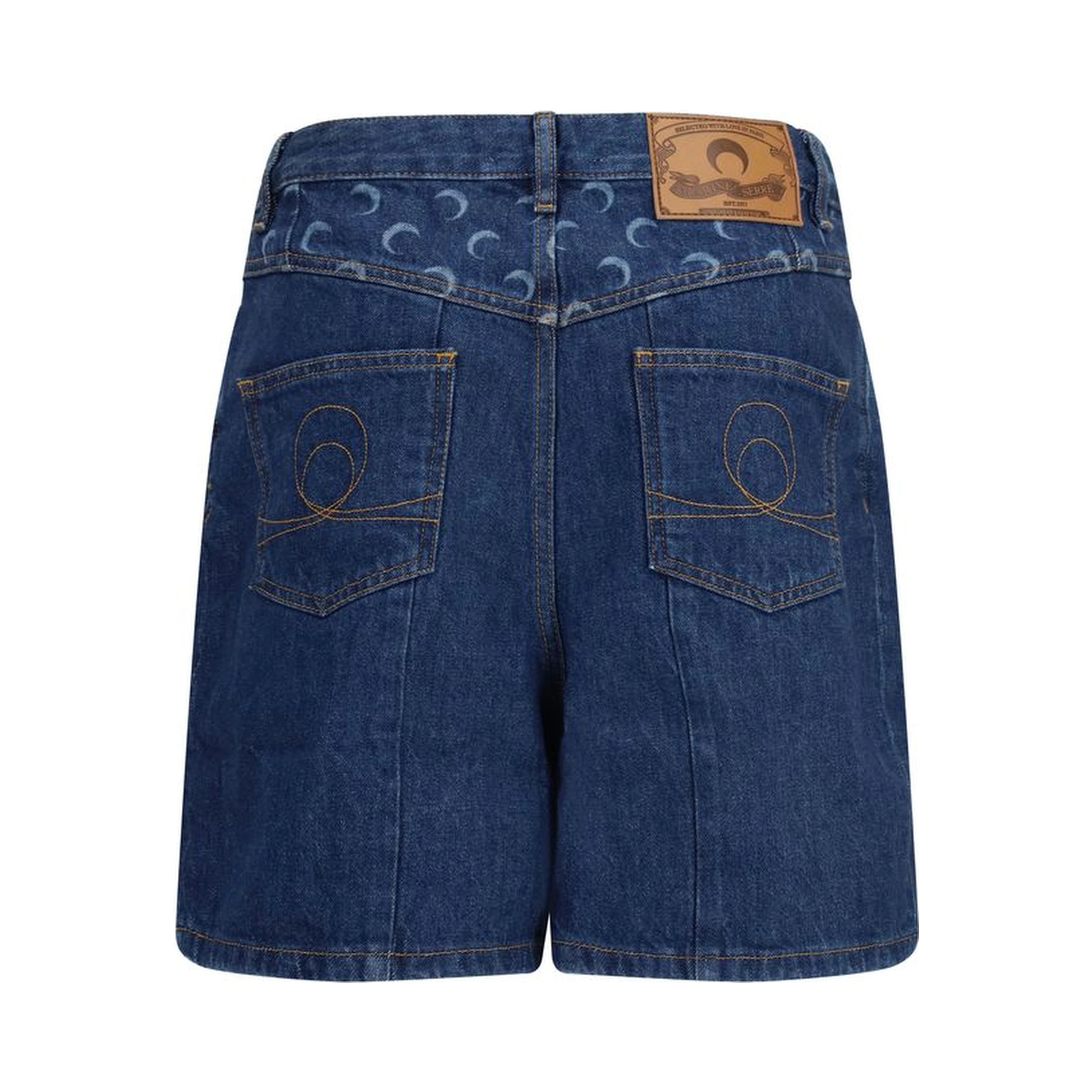 Blue Cotton Bermuda Shorts