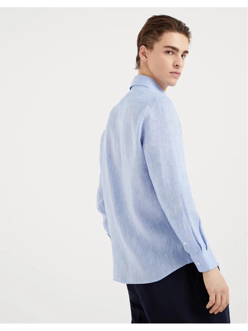 Blue Linen Shirt