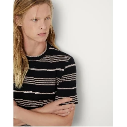 تيشيرت قطني ثنائي اللون