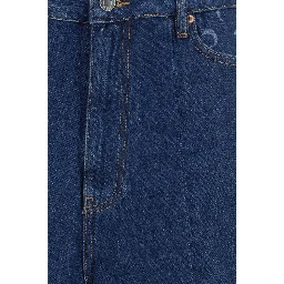 Blue Cotton Bermuda Shorts