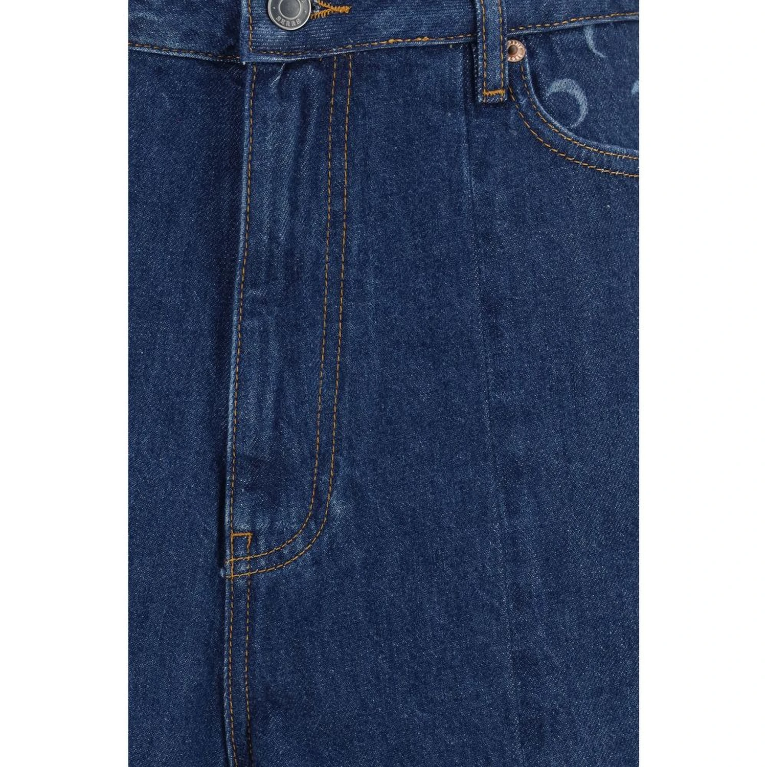 Blue Cotton Bermuda Shorts