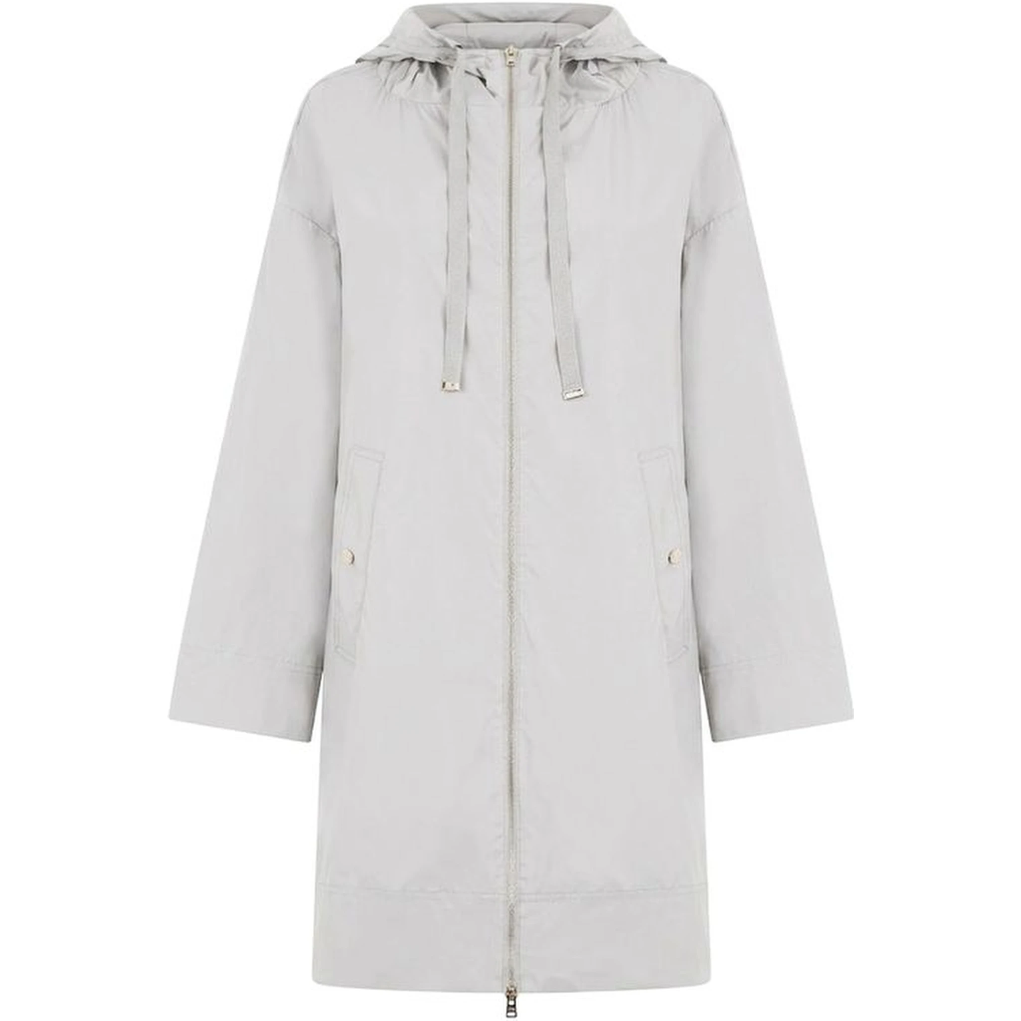 Gray Elastane Coat