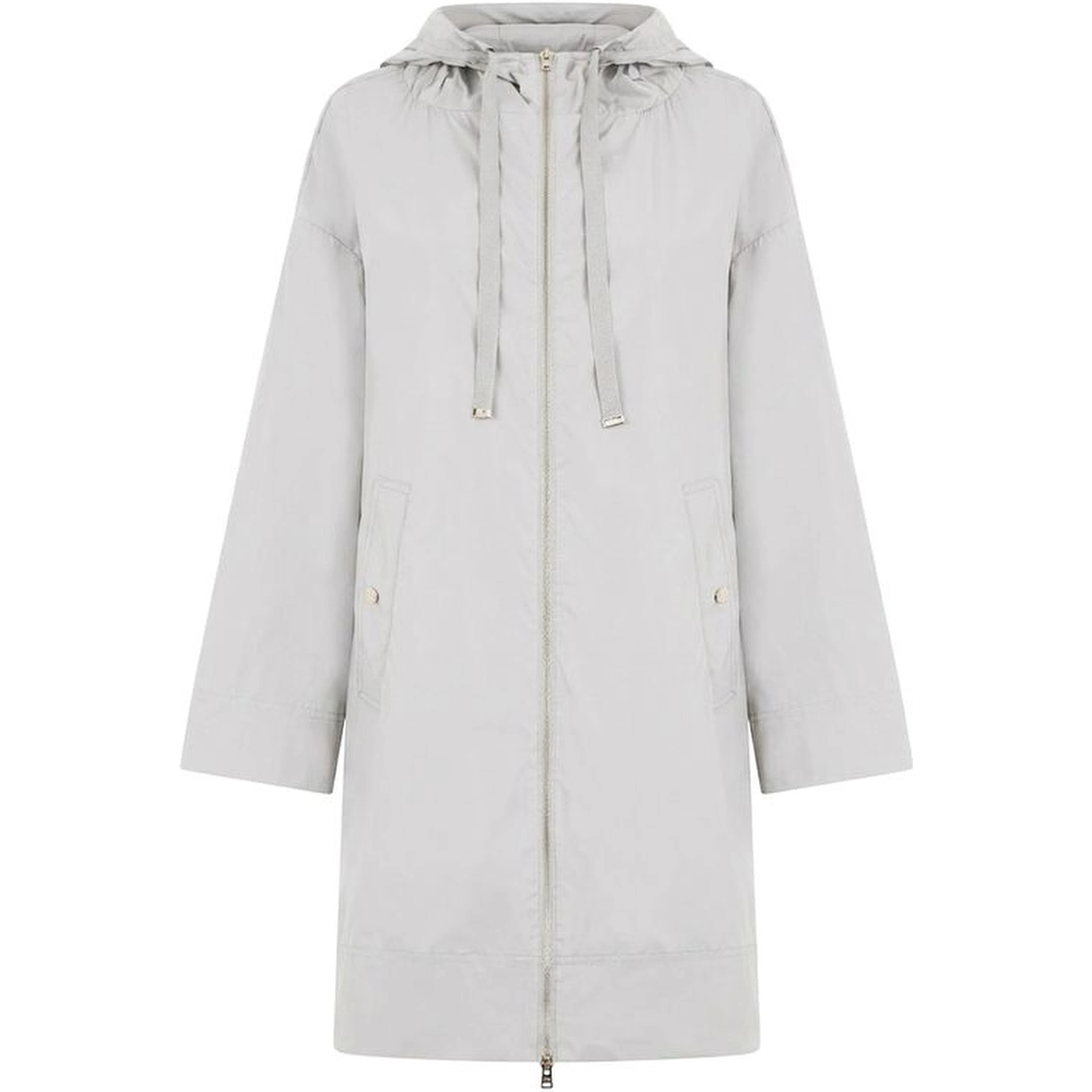 Gray Elastane Coat