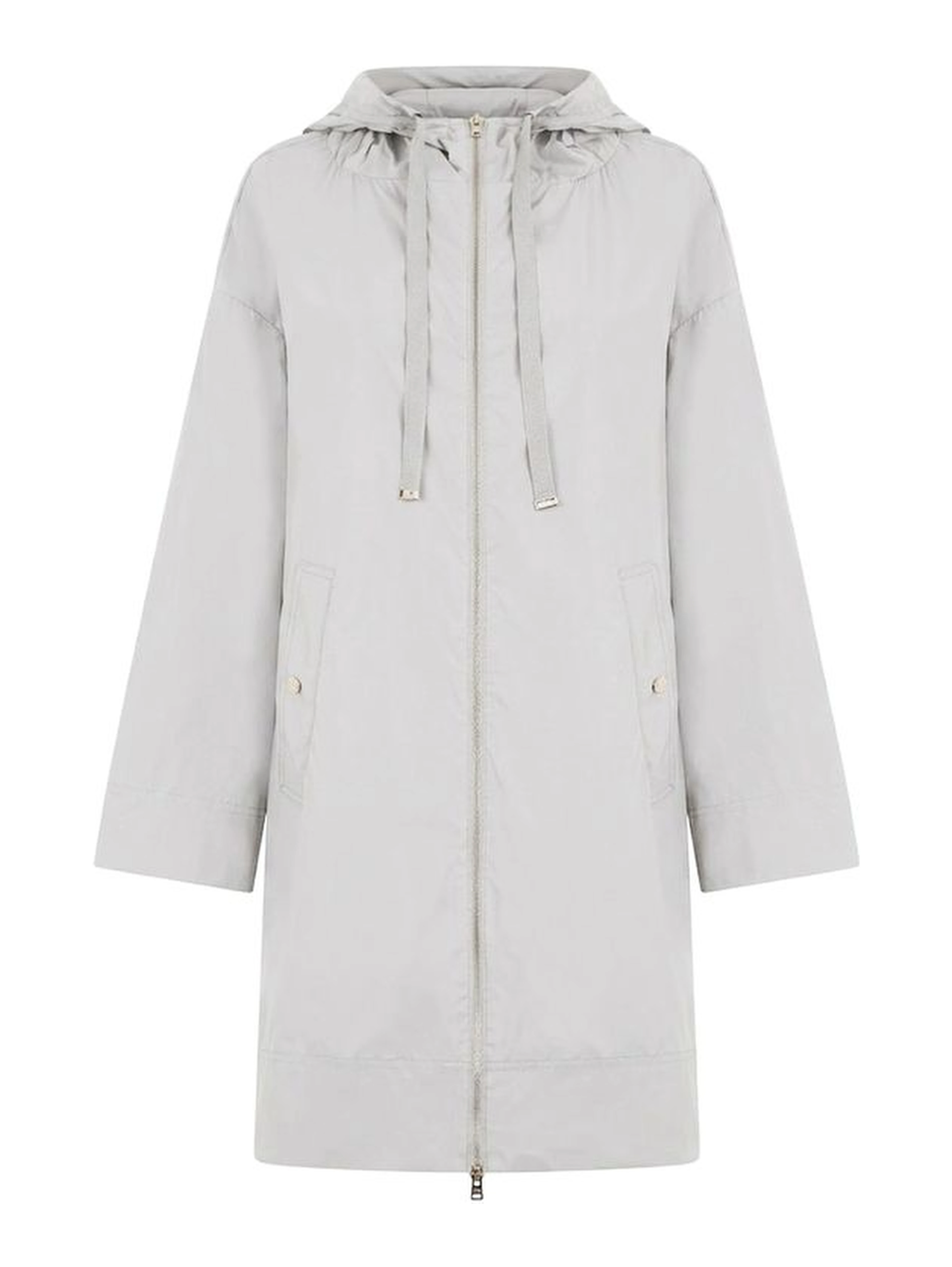 Gray Elastane Coat