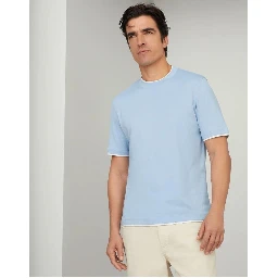 تيشيرت قطني ثنائي اللون