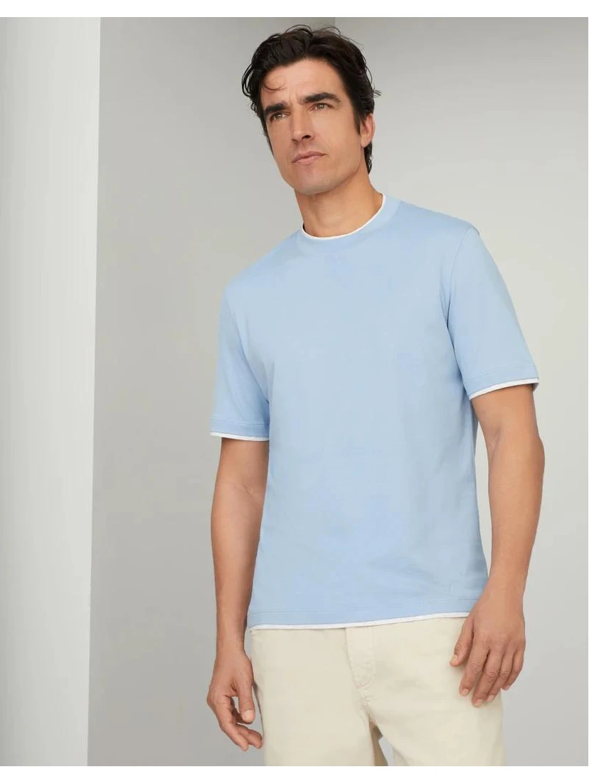 Bicolor Cotton T-Shirt