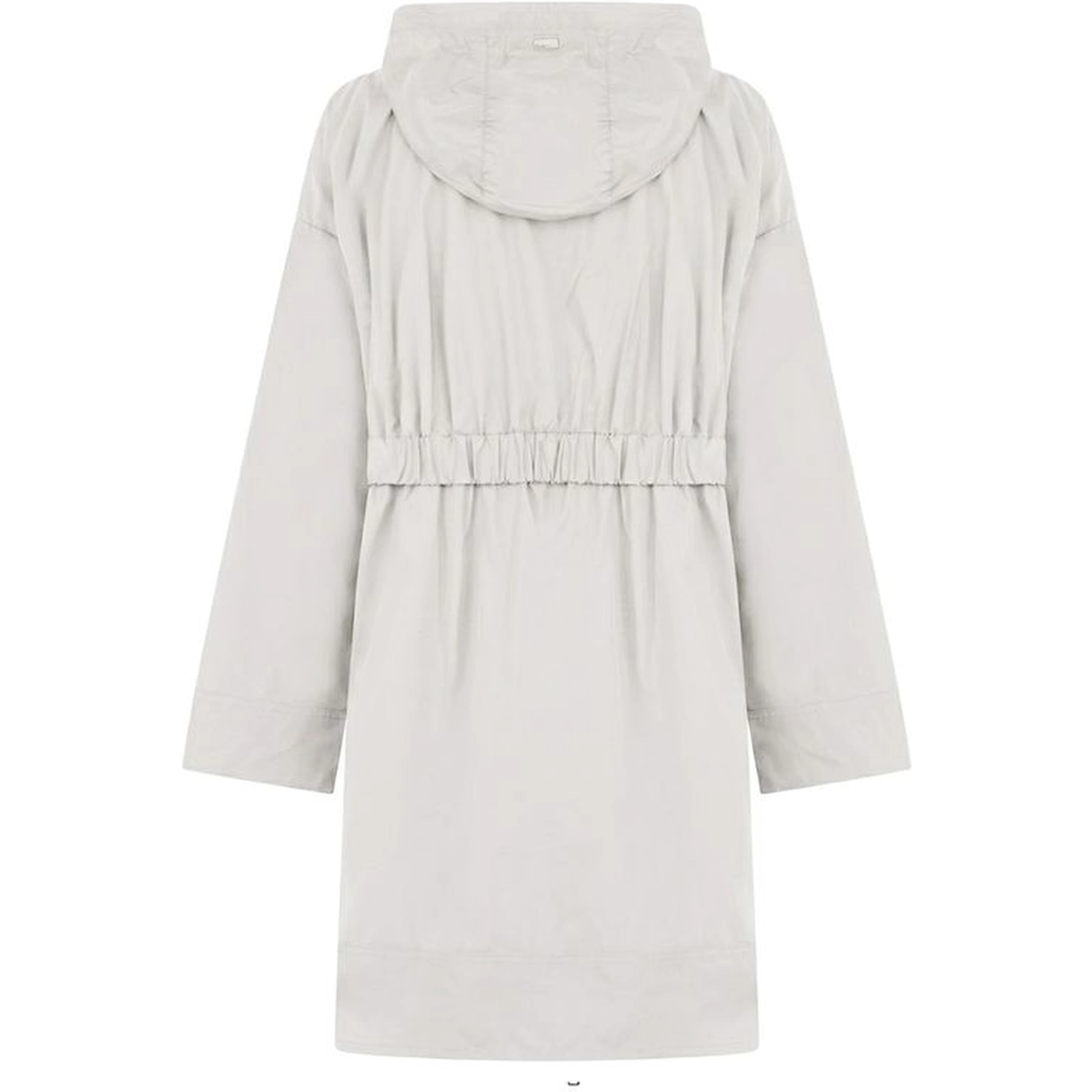 Gray Elastane Coat