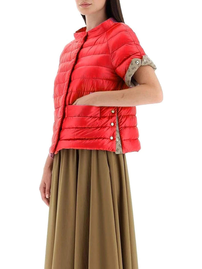 Multicolor Polyamide Full-Length Jacket
