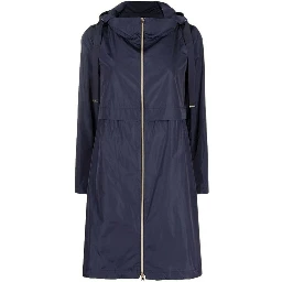 Blue Polyester Coat