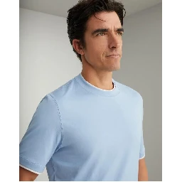 تيشيرت قطني ثنائي اللون