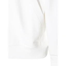 سويت شيرت قطني أبيض