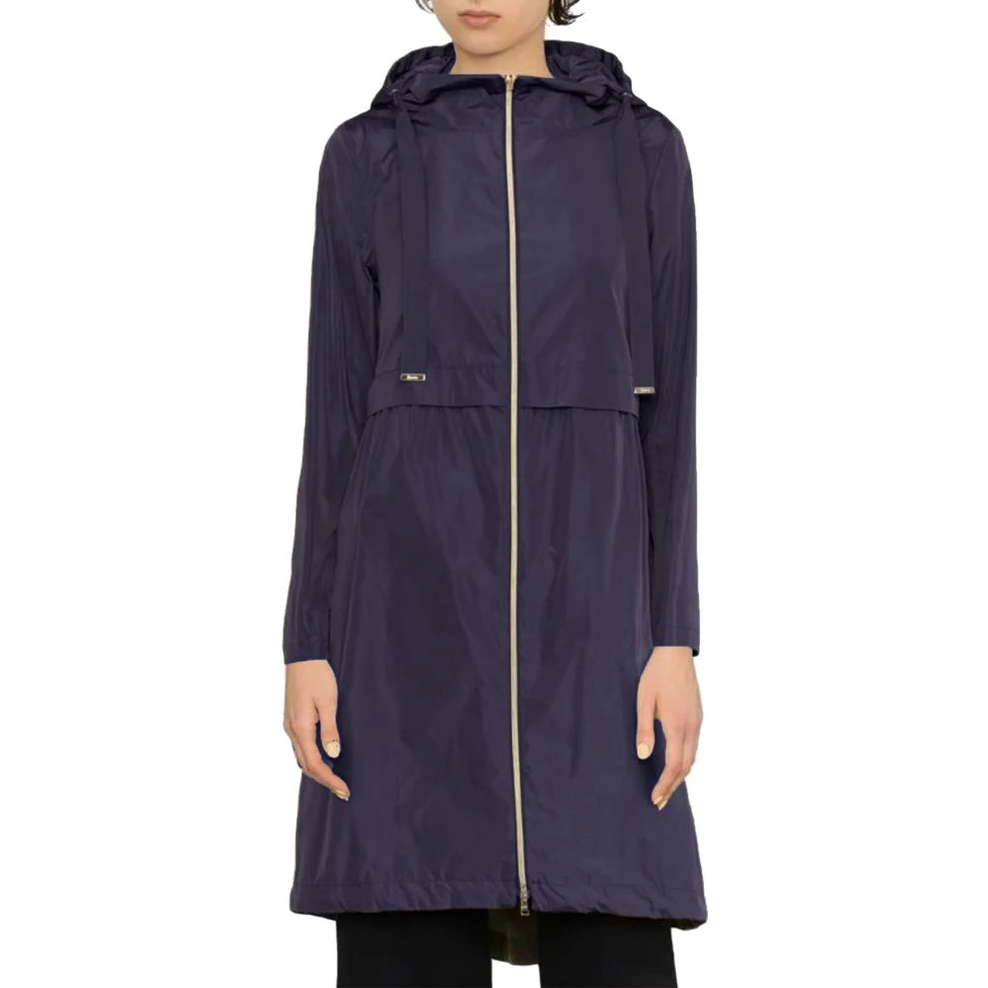 Blue Polyester Coat