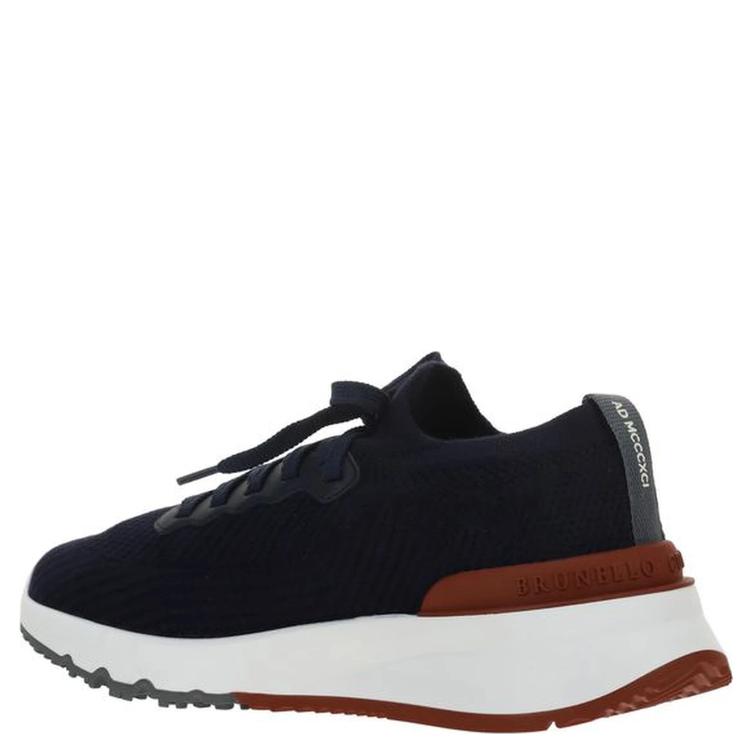 Blue Cotton Low Top Sneakers