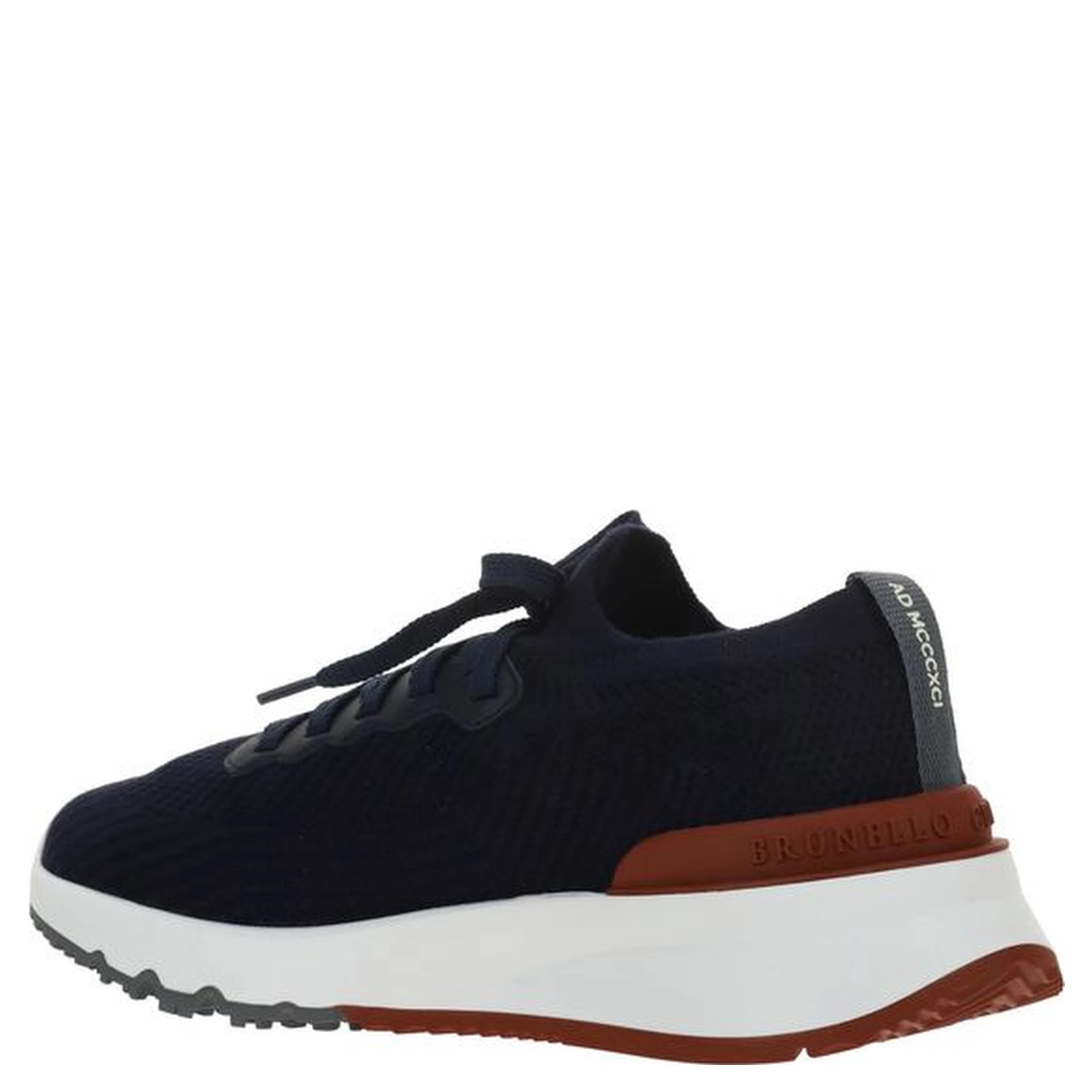 Blue Cotton Low Top Sneakers