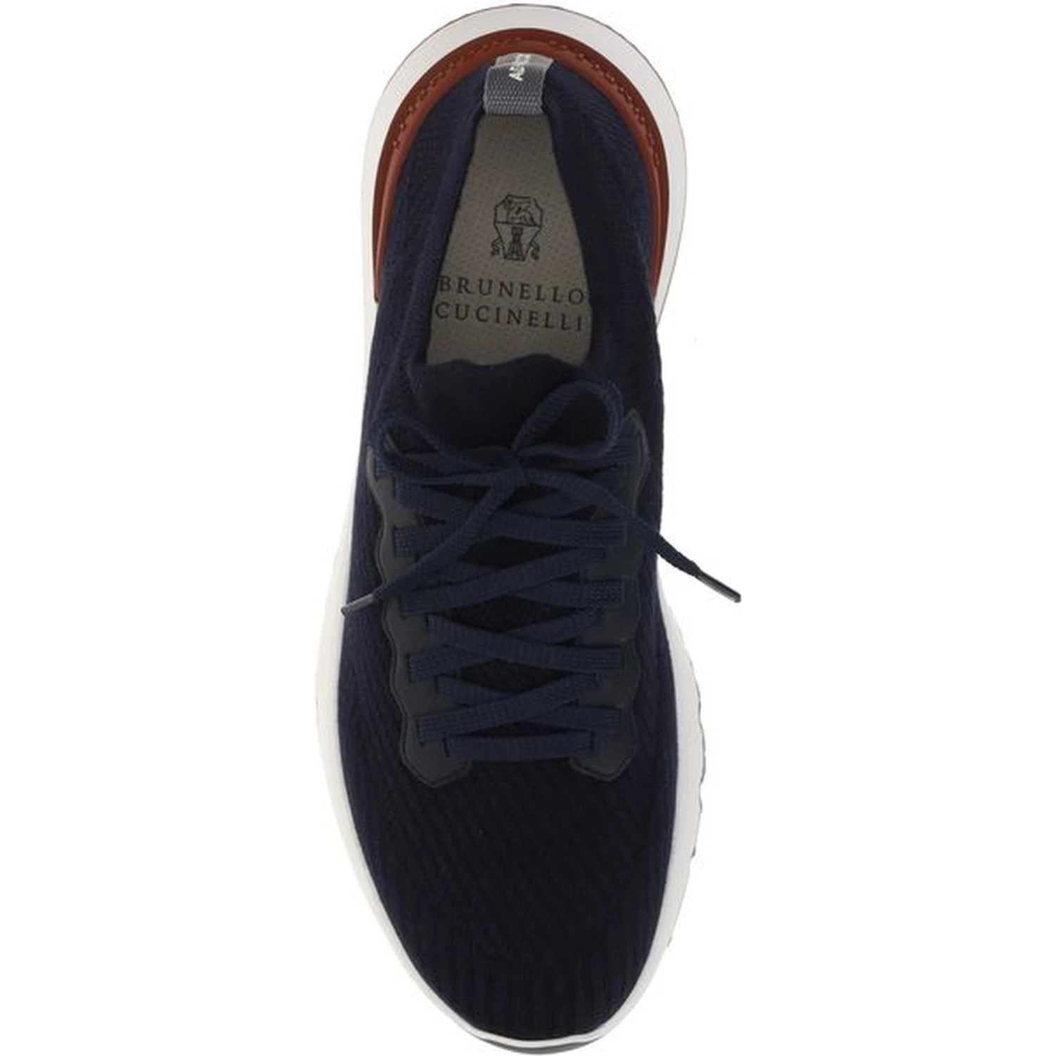 Blue Cotton Low Top Sneakers