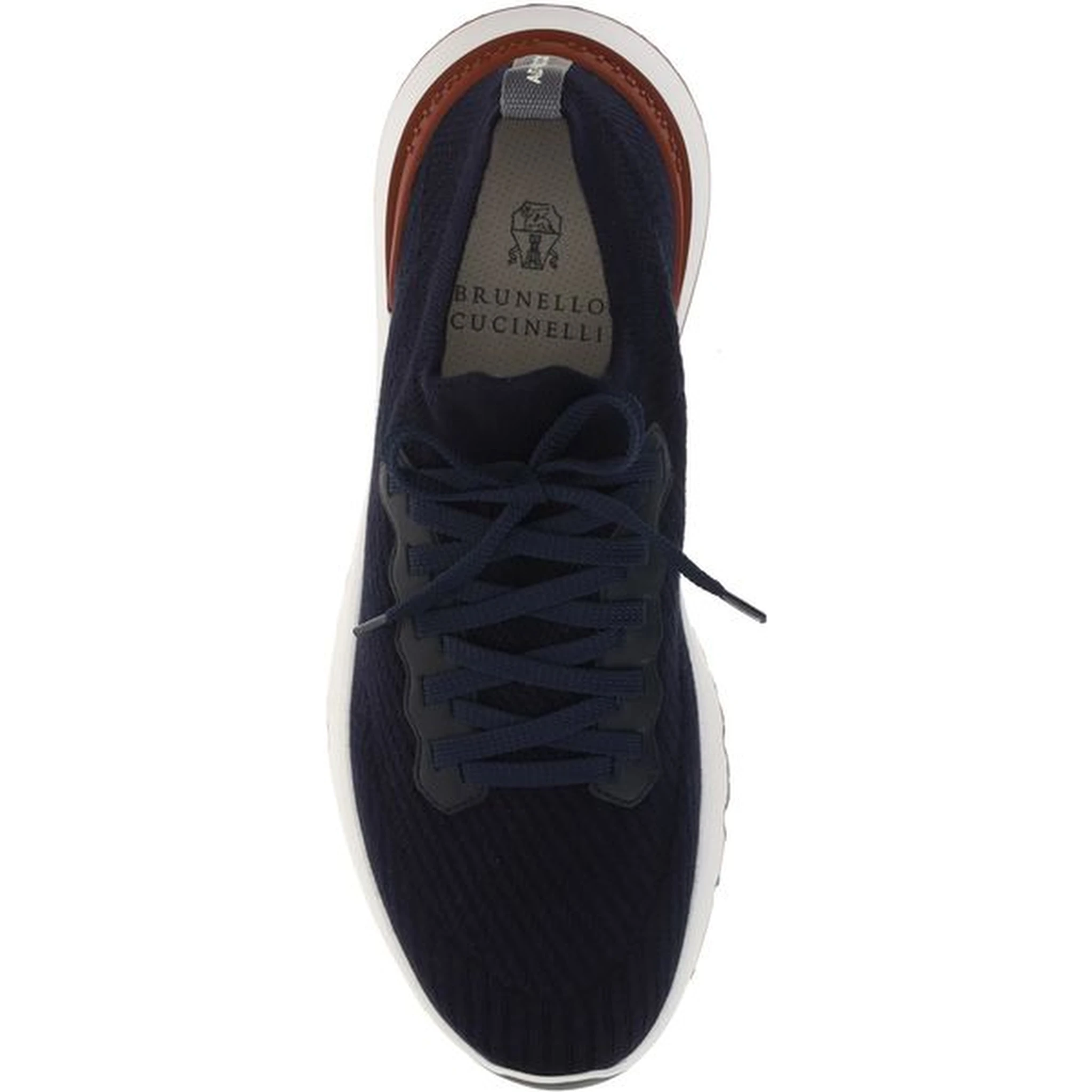 Blue Cotton Low Top Sneakers