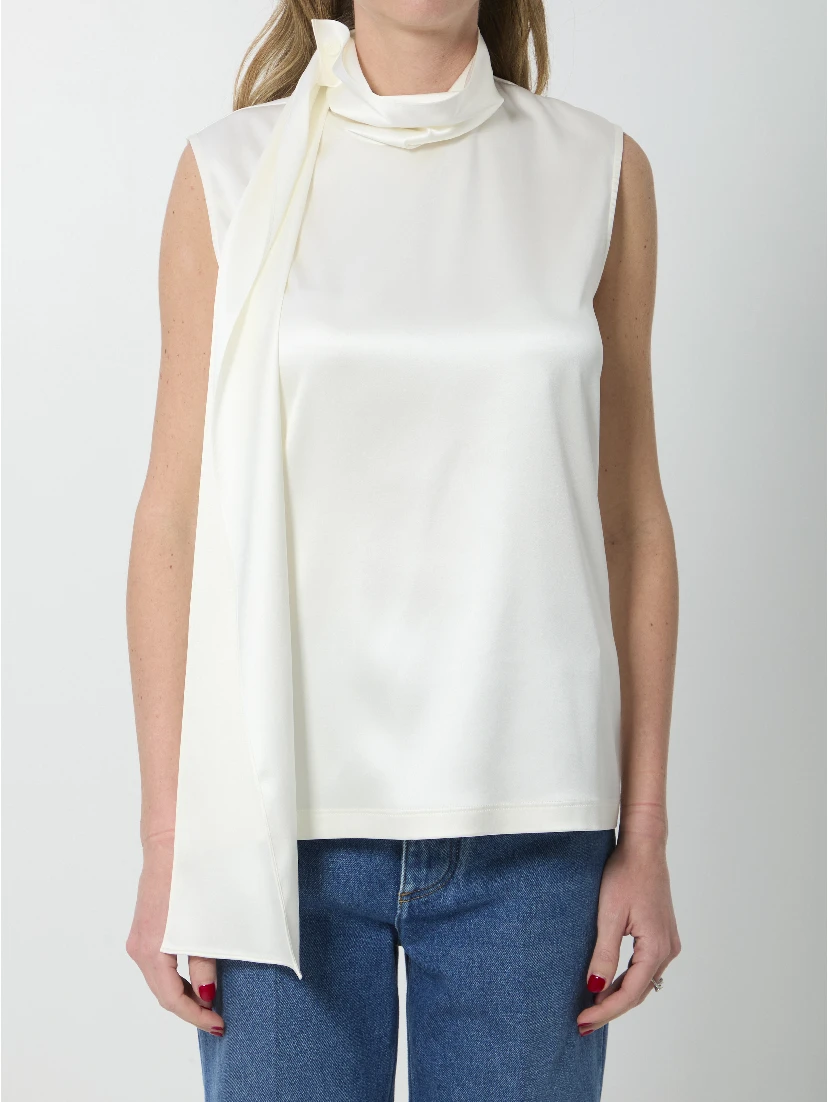 Silk satin top