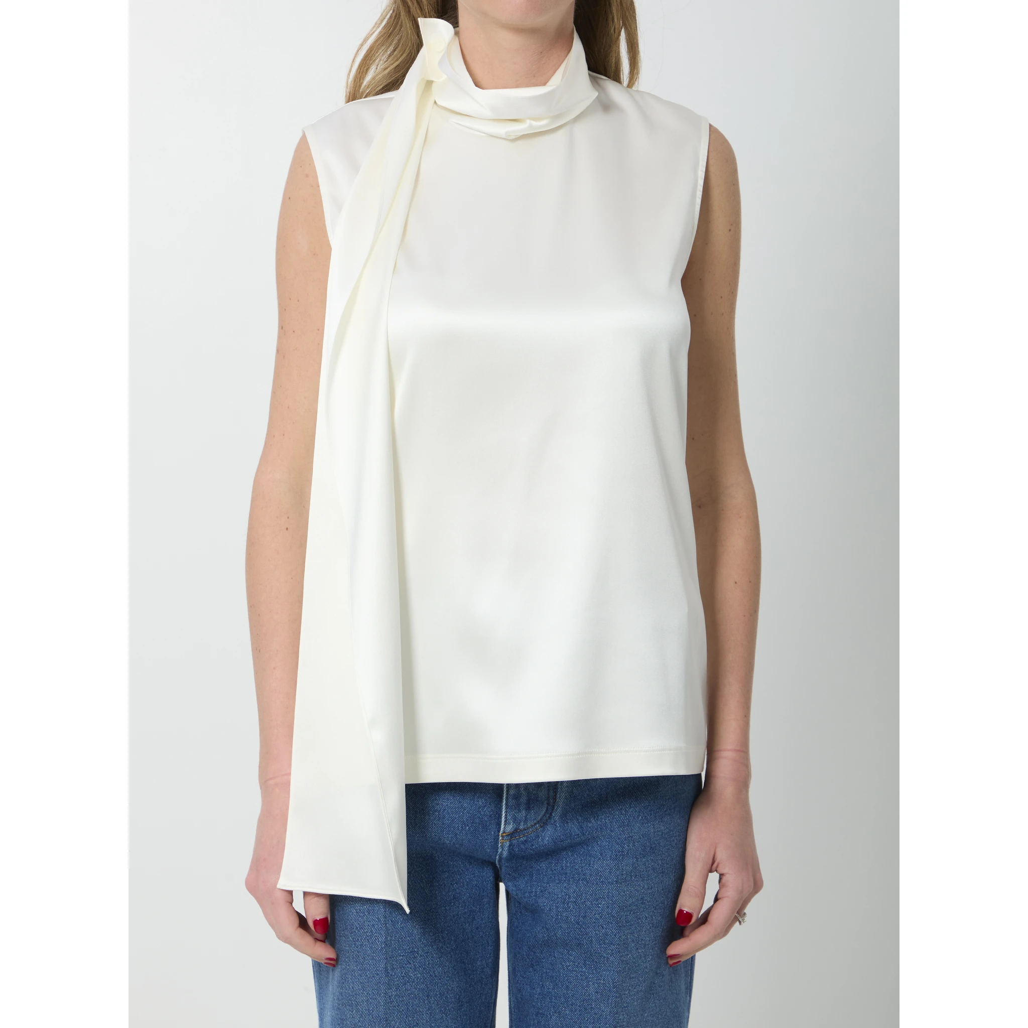 Silk satin top
