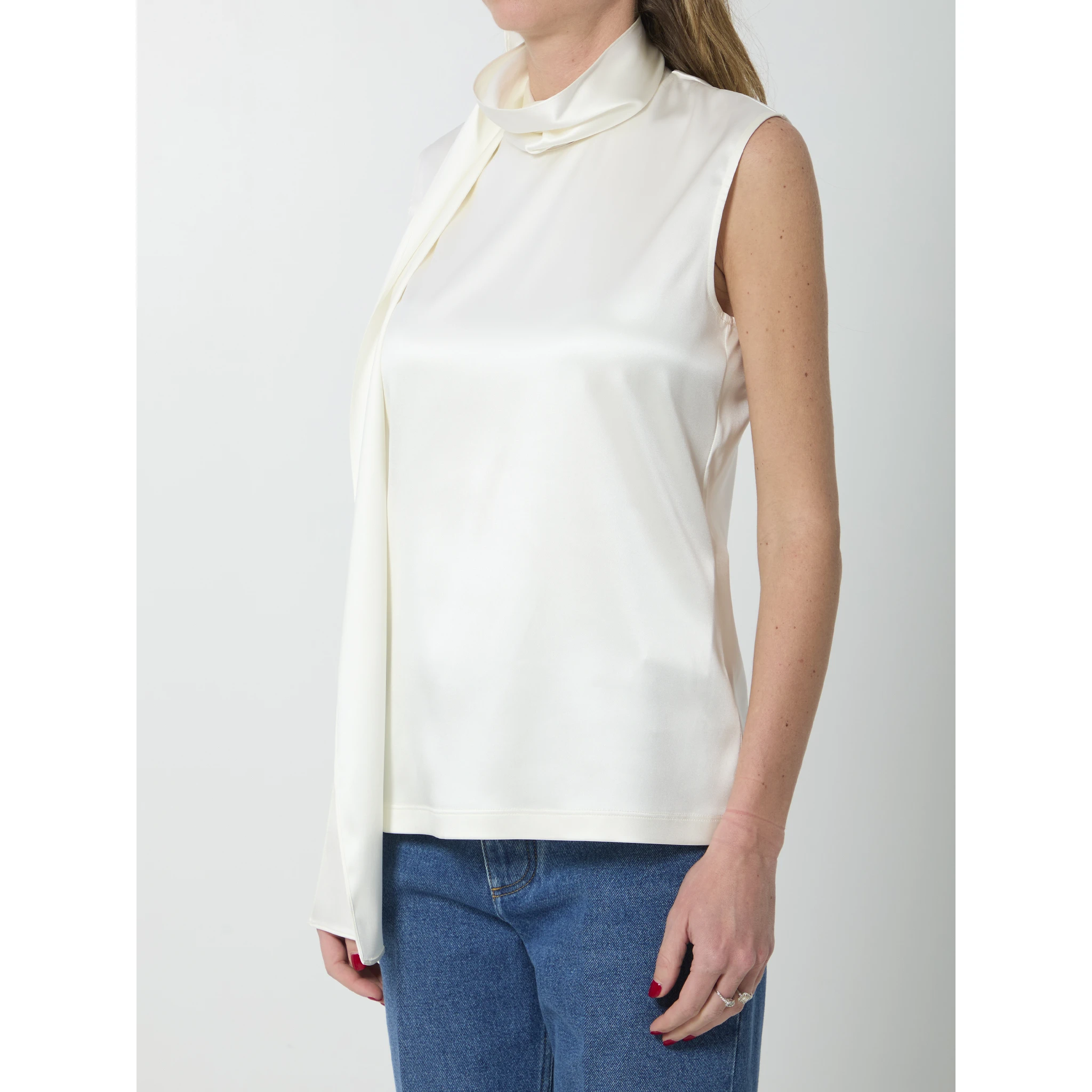 Silk satin top