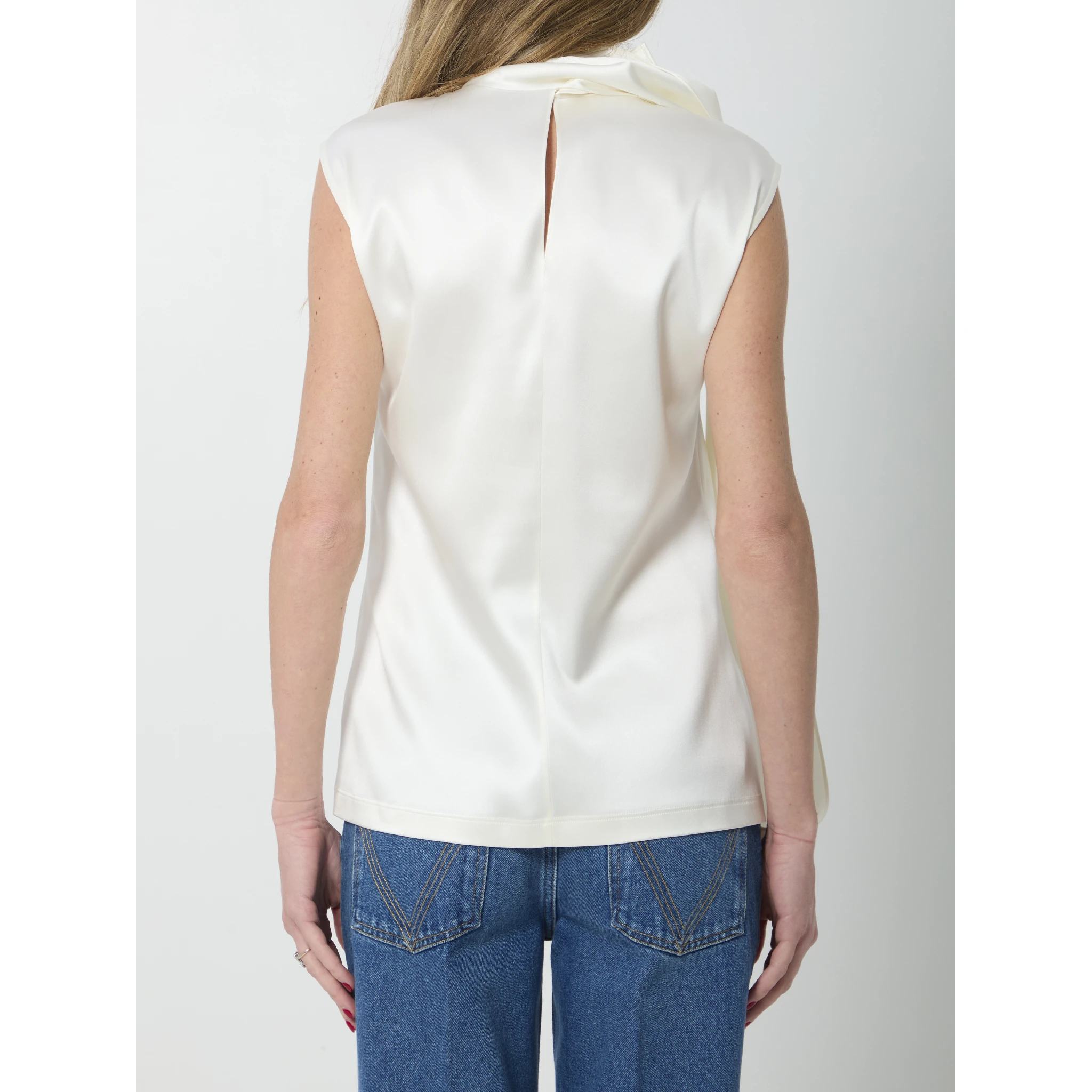 Silk satin top