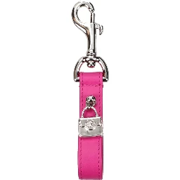 Pink Leather Keychain