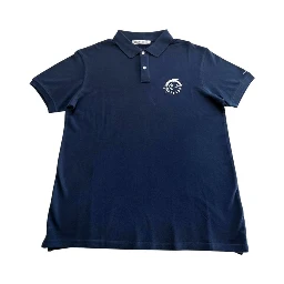 Blue Cotton Men's Polo Shirt