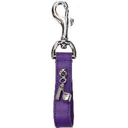 Purple Leather Keychain