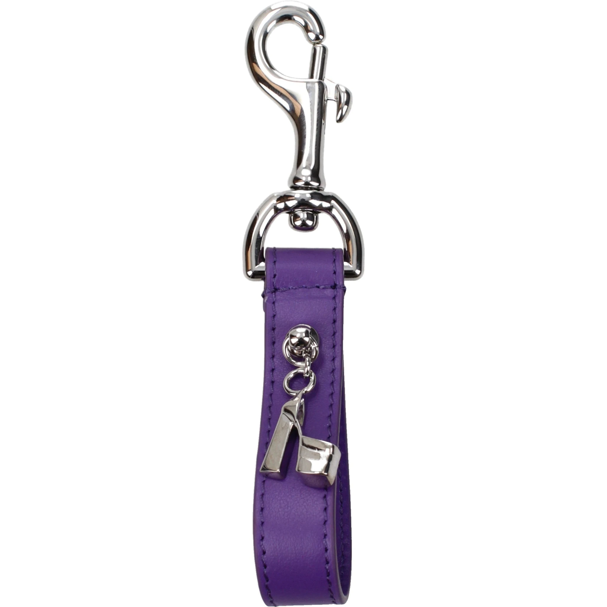 Purple Leather Keychain
