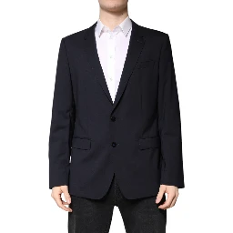 Blazer MARTINI Dark Blue Wool SingleBreasted Blazer