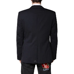 Blazer MARTINI Dark Blue Wool SingleBreasted Blazer