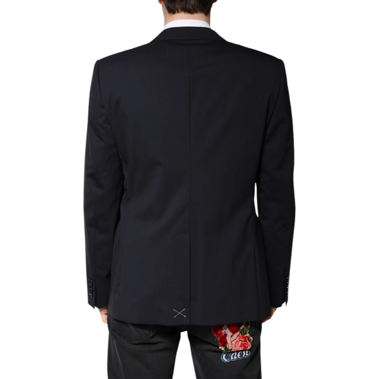 Blazer MARTINI Dark Blue Wool SingleBreasted Blazer